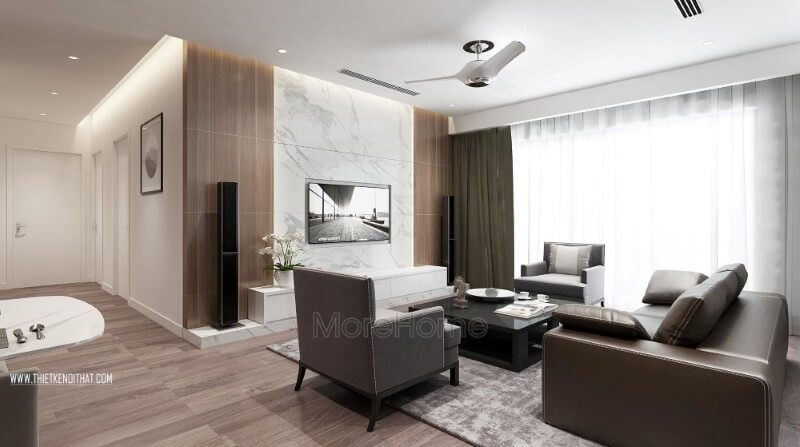 Mẫu thiết kế nội thất chung cư cao cấp Imperia Garden đẹp