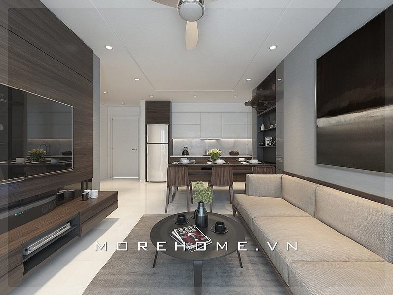 Tối ưu không gian với bộ sofa hiện đại dáng văng đơn giản tiện lợi từ khung gỗ óc chó cao cấp là lựa chọn hoàn hảo cho sofa phòng khách căn hộ chung cư diện tích nhỏ.